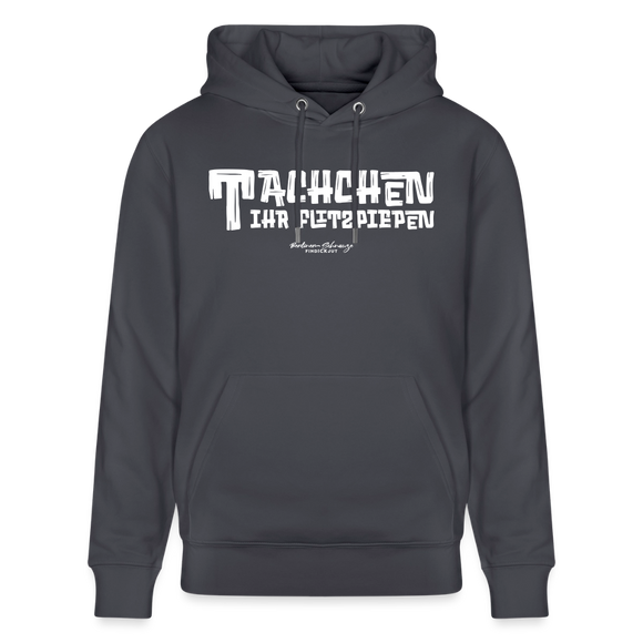 Berliner Begrüssung-TACHCHEN IHR FLITZPIEPEN- Bio-Hoodie - Indigoblau