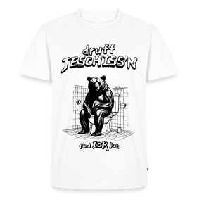 DRUFF JESCHISS'N-Männer Premium BIO T-Shirt - Weiß