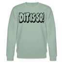Berlin Sweater mit Berliner Schnauze-DIT IS SO!-Unisex Bio-Sweatshirt - Helles Graugrün