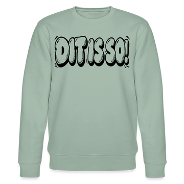Berlin Sweater mit Berliner Schnauze-DIT IS SO!-Unisex Bio-Sweatshirt - Helles Graugrün