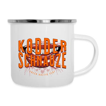 KODDERSCHNAUZE - Emaille-Tasse - Weiß