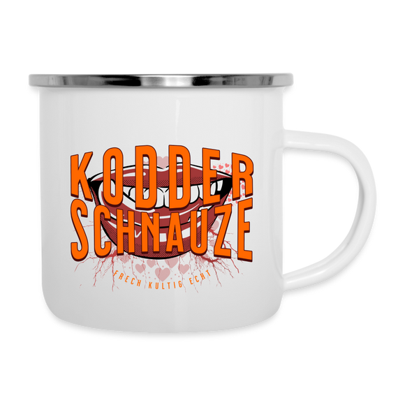 KODDERSCHNAUZE - Emaille-Tasse - Weiß