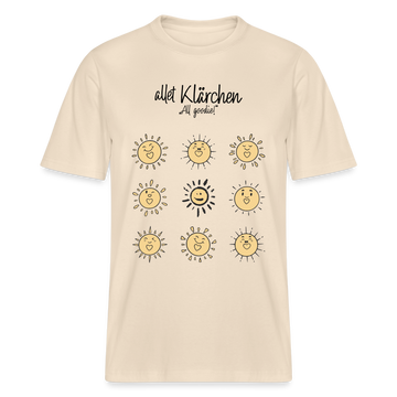 allet Kärchen-Relaxed Fit Unisex Bio-T-Shirt - Naturweiß