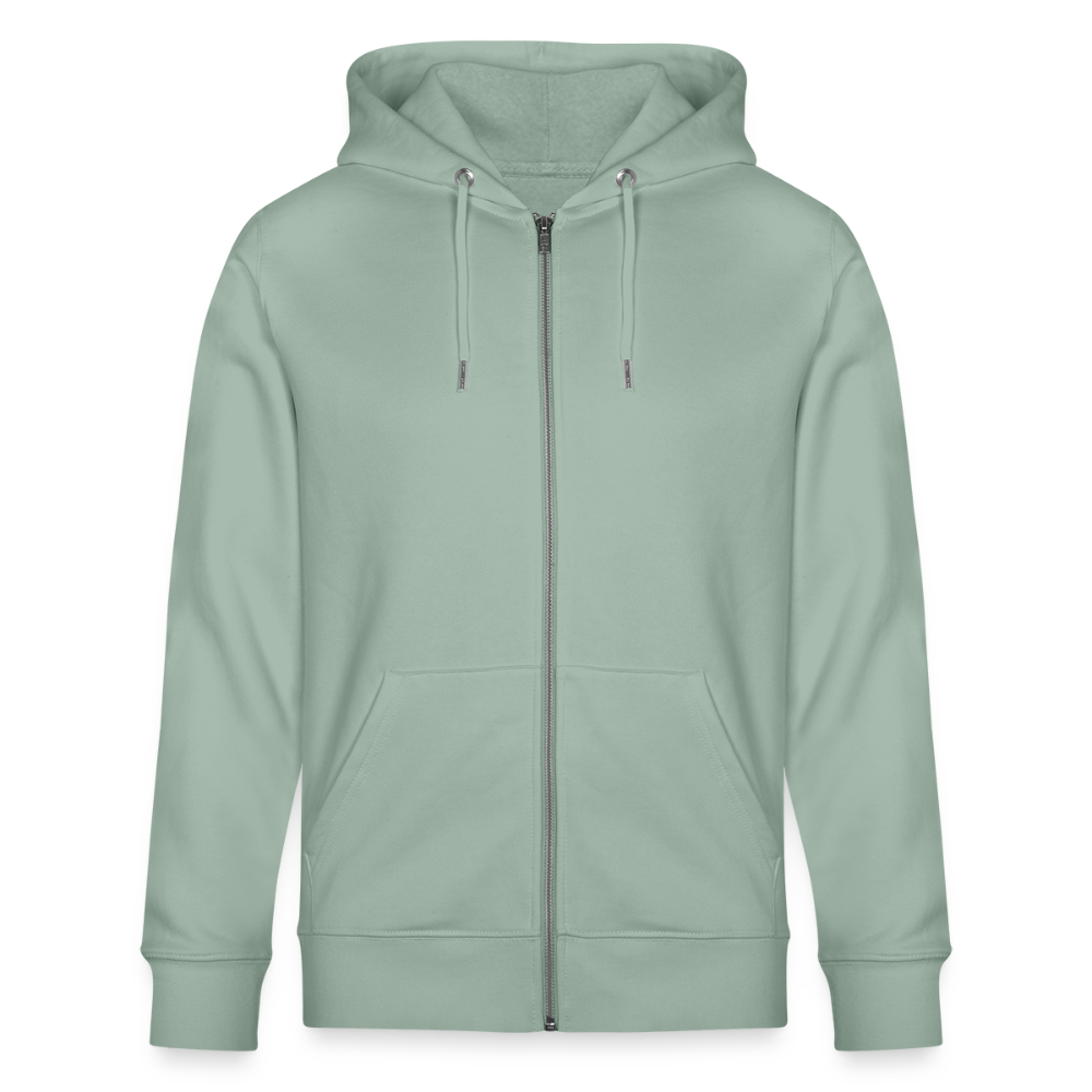 MOTTE UND MAUSI-Unisex Bio-Kapuzenjacke - Helles Graugrün