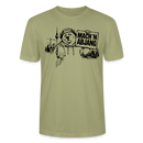 Dit freundliche Shirt mit Berliner Schnauze-MACH 'N ABJANG-Unisex Bio T-Shirt - Nebelgrün