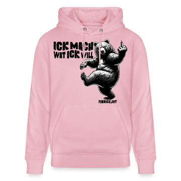 ICK MACH WAT ICK WILL-Unisex Bio-Hoodie IV - Hellrosa
