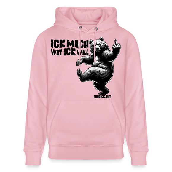 ICK MACH WAT ICK WILL-Unisex Bio-Hoodie IV - Hellrosa