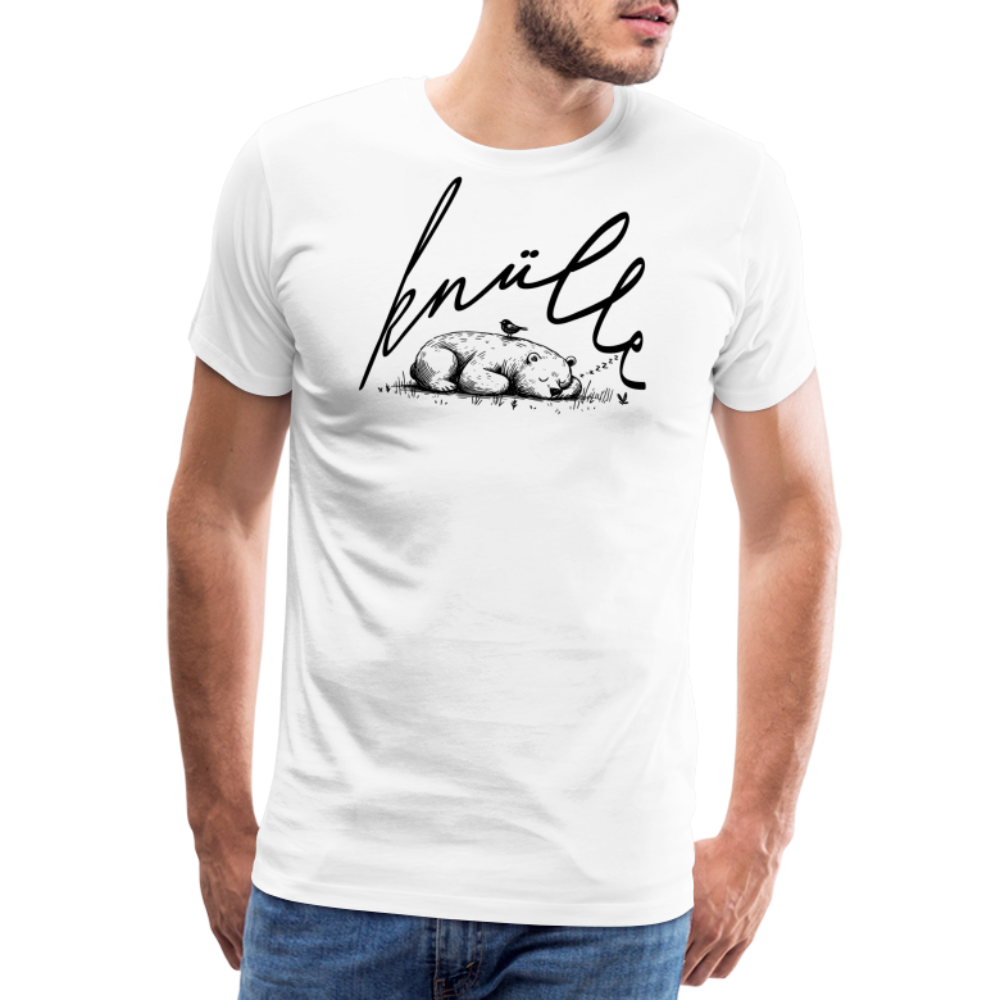 KNÜLLE - Männer Premium T-Shirt - Weiß