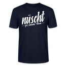 Berlin Shirt-NÜSCHT DARF ICK-Unisex T-Shirt mit Berliner Schnauze - Navy