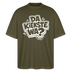 Berliner Spruch-DA KIEKSTE WA?-Oversized Unisex Bio T-Shirt - Khaki