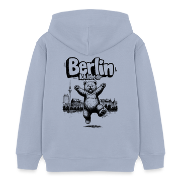 Berlin Souvenir-Kinder Bio-Hoodie-BERLIN ICK LIEBE DIR - Lavendel-Violett