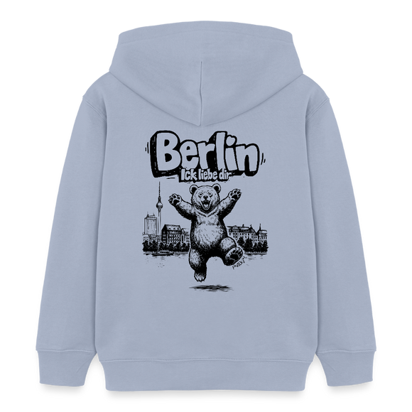 Berlin Souvenir-Kinder Bio-Hoodie-BERLIN ICK LIEBE DIR - Lavendel-Violett