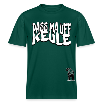 pass ma uff keule-Relaxed Fit Unisex Bio-T-Shirt II - Forest
