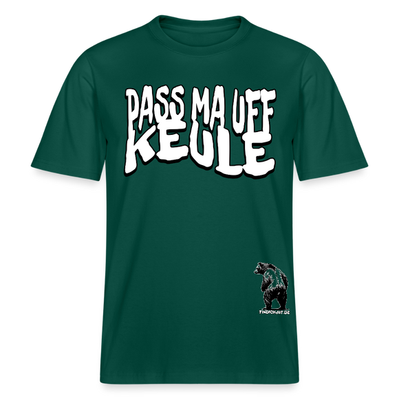 pass ma uff keule-Relaxed Fit Unisex Bio-T-Shirt II - Forest