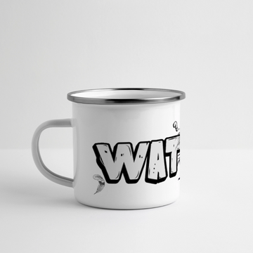 WAT IS'N?-Panorama Emaille-Tasse - Weiß