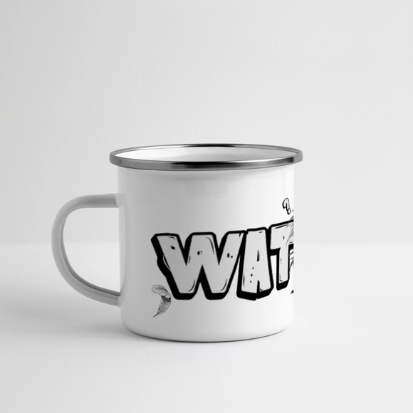 WAT IS'N?-Panorama Emaille-Tasse - Weiß