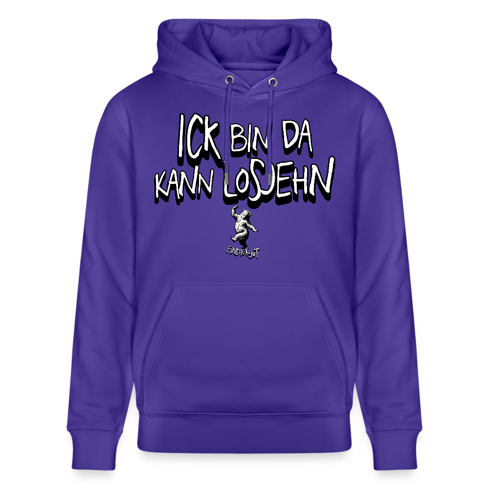 ICK BIN DA-Unisex Bio-Hoodie - Purple Love 