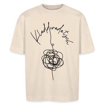 KLADDERADATSCH - Unisex Oversize Bio-T-Shirt - Naturweiß