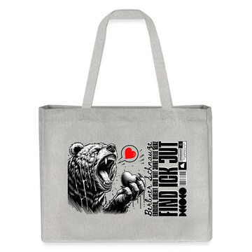 Berlin Souvenir-FIND ICK JUT-Einkaufstasche - Grau meliert