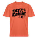 Berlin Shirt mit Spruch-DIT ESKALIERT EH- RELAXED FIT Unisex Bio T-Shirt - Hellrot