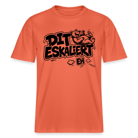 Berlin Shirt mit Spruch-DIT ESKALIERT EH- RELAXED FIT Unisex Bio T-Shirt - Hellrot