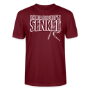 JEH MIR NICH UFFN SENKEL-Unisex T-Shirt BIO II - Burgunderrot