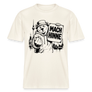 Berlin Souvenir mit Berliner Schnauze-MACH HINNE- RELAXED FIT Unisex Organic T-Shirt - Naturweiß 