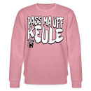 PASS MA UFF KEULE-Unisex Bio-Sweatshirt II - Lila Traum