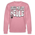 PASS MA UFF KEULE-Unisex Bio-Sweatshirt II - Lila Traum