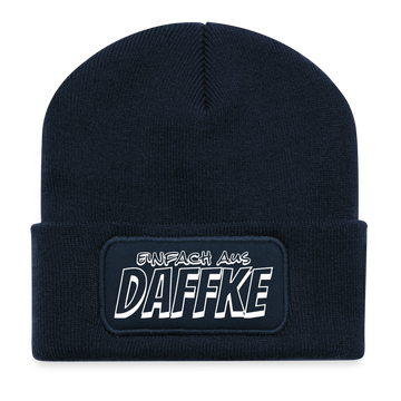 Berliner Spruch-EINFACH AUS DAFFKE-Beanie - French Navy