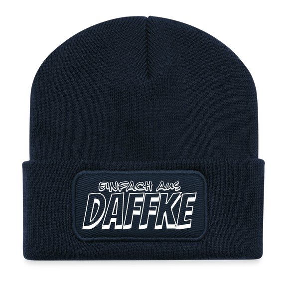 Berliner Spruch-EINFACH AUS DAFFKE-Beanie - French Navy