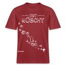 Weihnachten in Berlin 25-JIBT NÜSCHT-Unisex Relaxed Fit Bio-T-Shirt - Erdrot