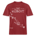 Weihnachten in Berlin 25-JIBT NÜSCHT-Unisex Relaxed Fit Bio-T-Shirt - Erdrot