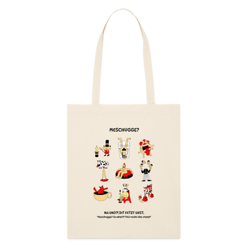 MESCHUGGE?- Bio-Stoffbeutel - Naturweiß