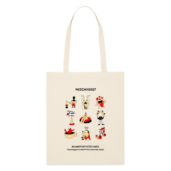 MESCHUGGE?- Bio-Stoffbeutel - Naturweiß