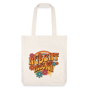 BERLINER RETRO-NÜSCHT-recycelter Heavyweight Stoffbeutel - Naturweiß