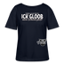 ICK GLOOB MEEN SCHWEIN PFEIFT-Rundhals Frauen Bio-T-Shirt - Navy
