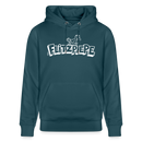 Unisex Bio-Hoodie mit dem Original Berliner Spruch - Flitzpiepe - Dunkles Petrol