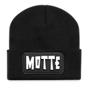 Berliner Kosewort-MOTTE-Beanie - Schwarz