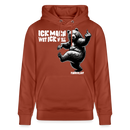 ICK MACH WAT ICK WILL-Unisex Bio-Hoodie III - Terrakotta