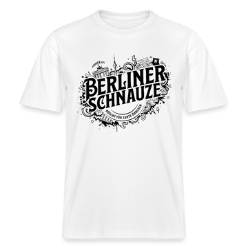 BERLINER SCHNAUZE-RELAXED FIT Unisex BIO T-Shirt II - Weiß