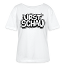 Ostalgie -Rundhals Frauen Bio-T-Shirt-URST SCHAU - Weiß