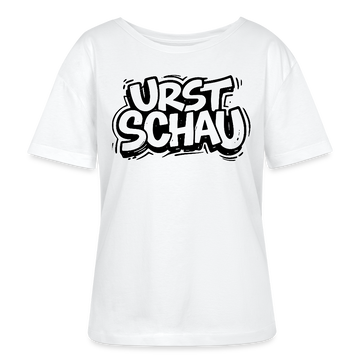 Ostalgie -Rundhals Frauen Bio-T-Shirt-URST SCHAU - Weiß