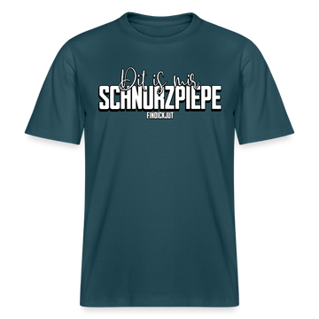 SCHNURZPIEPE-Relaxed Fit Unisex Bio-T-Shirt II - Dunkles Petrol