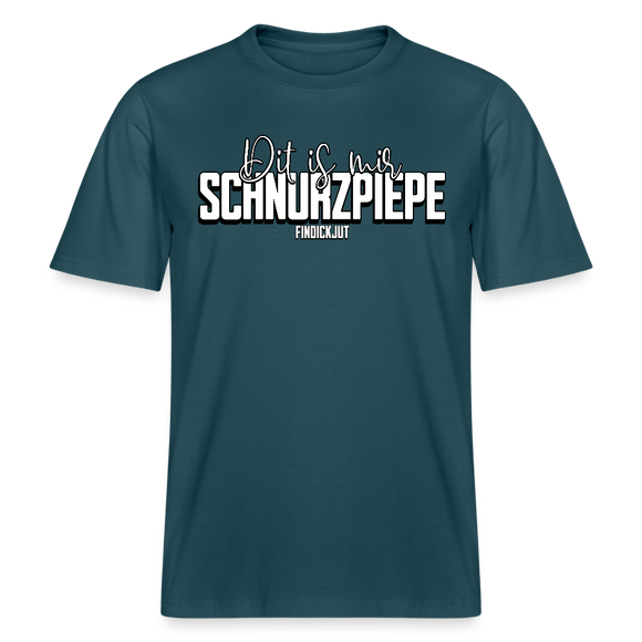 SCHNURZPIEPE-Relaxed Fit Unisex Bio-T-Shirt II - Dunkles Petrol