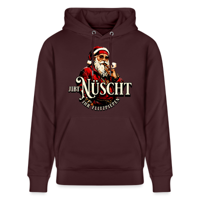 JIBT NÜSCHT IHR FLITZPIEPEN-Unisex Bio-Hoodie II - Maroon