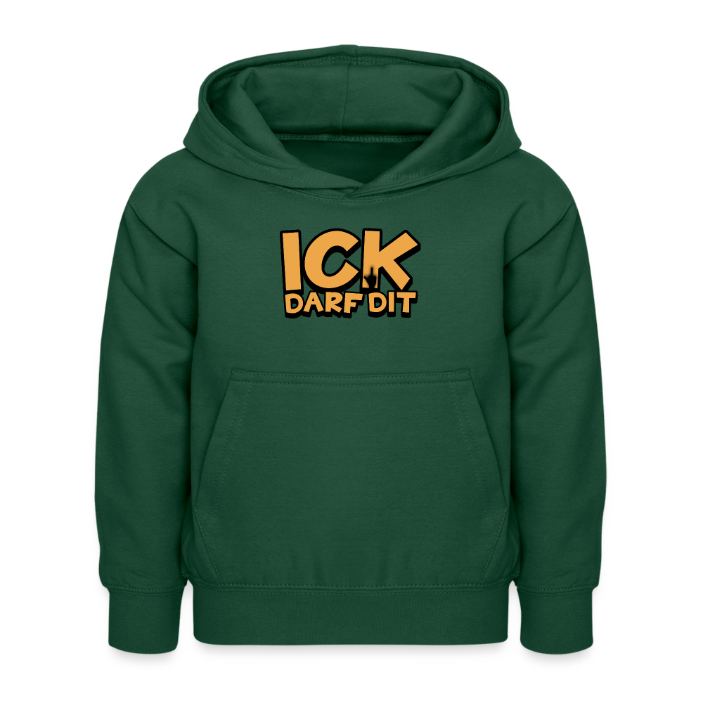 ICK DARF DIT - Kinder Hoodie - Flaschengrün