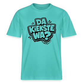 Berlin Schnauze uff RELAXED FIT Unisex Bio T-Shirt-DA KIEKSTE WA? - Poolblau