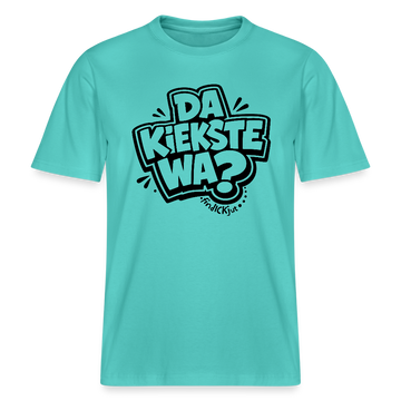 Berlin Schnauze uff RELAXED FIT Unisex Bio T-Shirt-DA KIEKSTE WA? - Poolblau