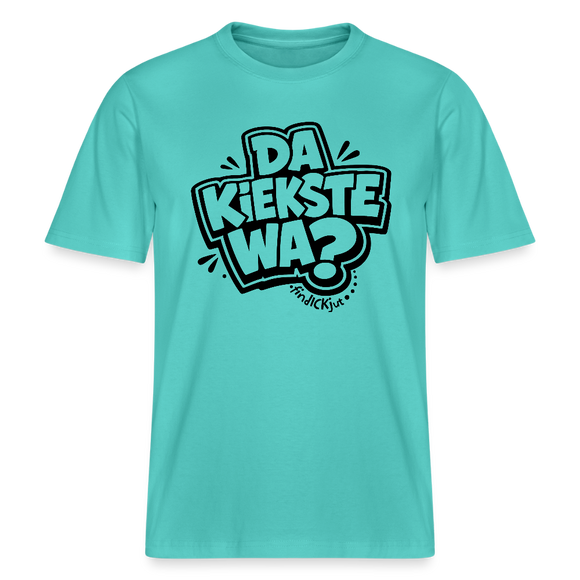 Berlin Schnauze uff RELAXED FIT Unisex Bio T-Shirt-DA KIEKSTE WA? - Poolblau